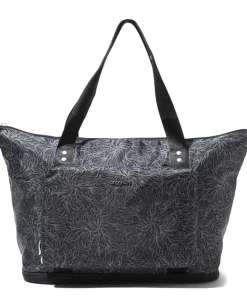 Baggallini Carryall Expandable Packable Tote Midnight Blossom Print Discount