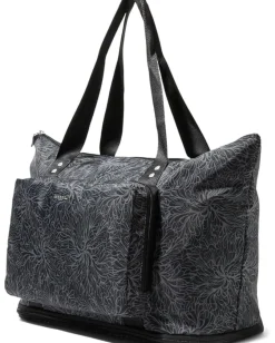 Baggallini Carryall Expandable Packable Tote Midnight Blossom Print Discount