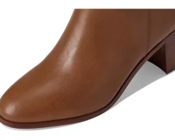 Women Lauren Ralph Lauren Cassie Burnished Leather Bootie