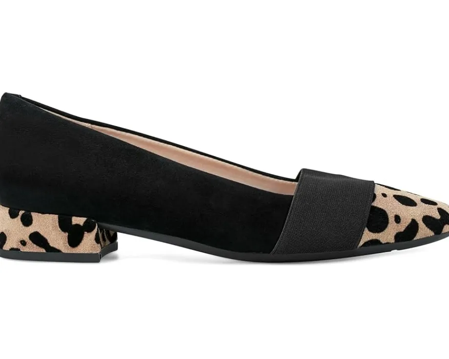 Easy Spirit Casta Black/Leopard Suede Discount