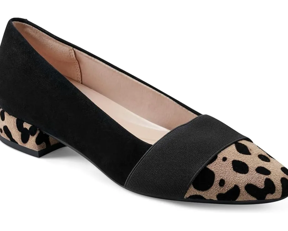 Easy Spirit Casta Black/Leopard Suede Discount