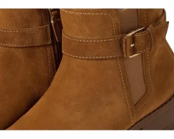 Cole Haan Catherine Bootie Waterproof Golden Honey Suede Waterproof