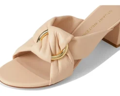 Stuart Weitzman Cece Block Slide 50 Barely Beige Outlet