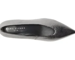 Marc Fisher LTD Cecile Silver Leather New