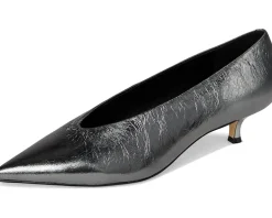 Marc Fisher LTD Cecile Silver Leather New