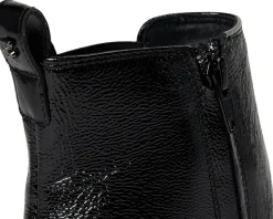 Paul Green Celina BT Black Crinkled Patent New