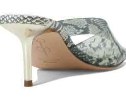 Jessica Simpson Celisha Lucite High Heel Sandals Neutral Sienna Snake Online