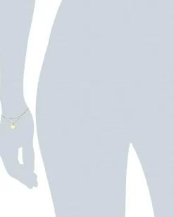 Women Dogeared Centered Medium Circle 2 Chain Bracelet