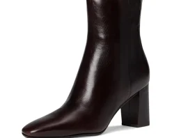 Veronica Beard Cera Zip Short Boots Dark Raisin New