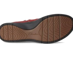 Clarks Certina Joy Red Leather Sale