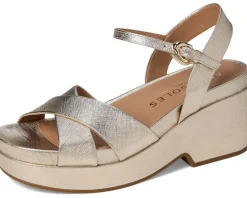 Aerosoles Chabella Gold Metallic Textured Faux Leather Best