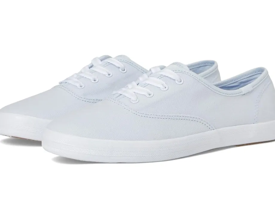 Keds Champion Canvas Lace Up Light Blue Canvas Clearance