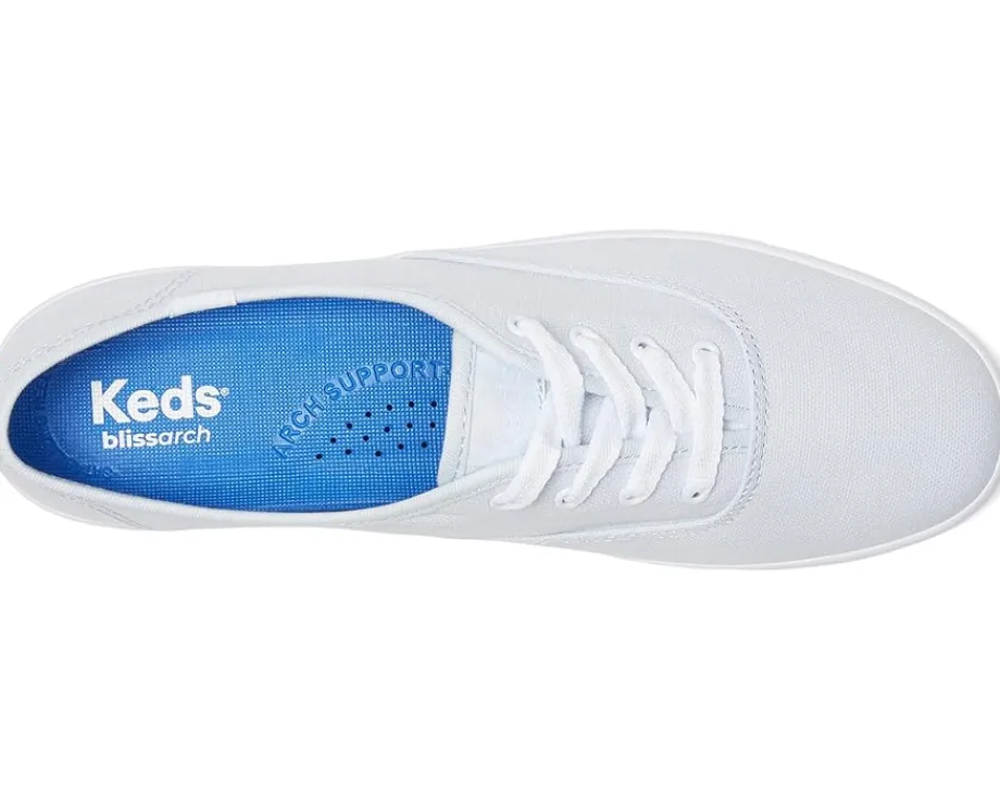 Keds Champion Canvas Lace Up Light Blue Canvas Clearance
