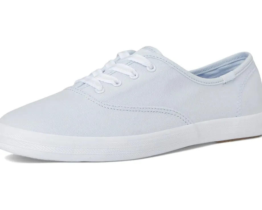 Keds Champion Canvas Lace Up Light Blue Canvas Clearance