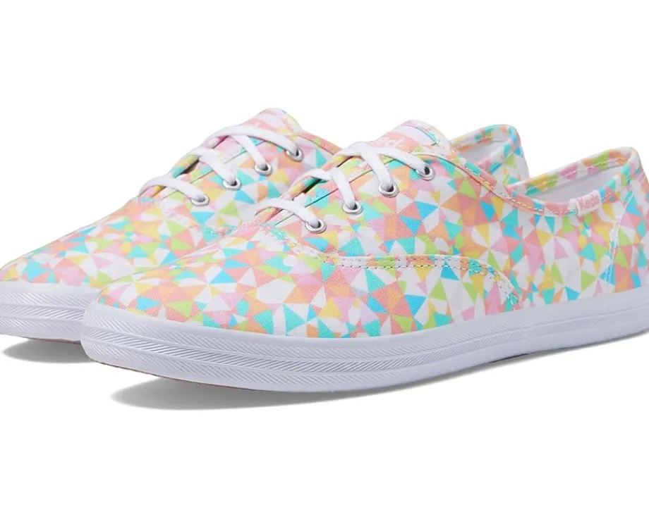 Keds Champion Canvas Lace Up Kaleidoscope Multi New