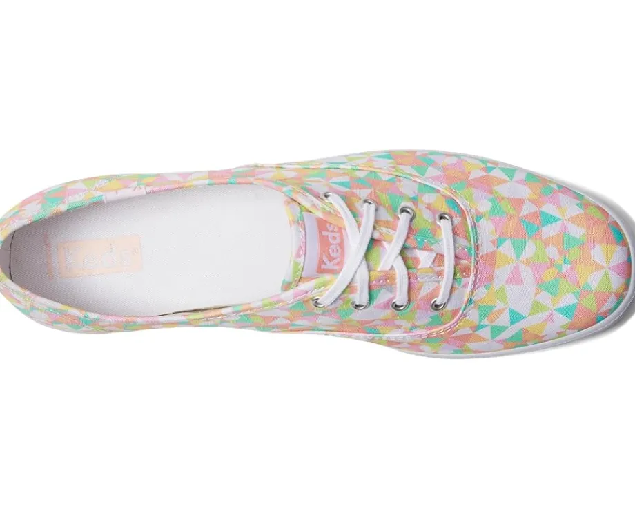 Keds Champion Canvas Lace Up Kaleidoscope Multi New