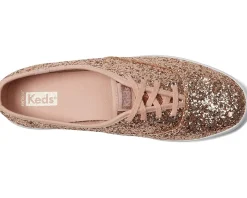 Keds Champion Glitter Lace Up Rose Gold Online