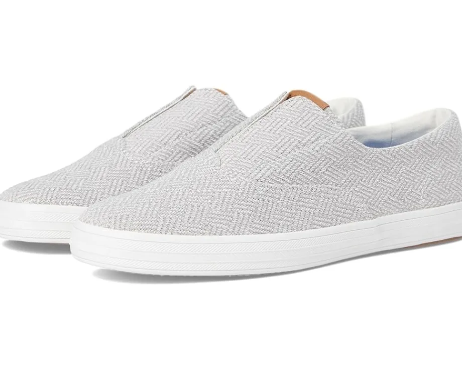 Keds Champion Round Toe Slip-On Grey Crosshatch Textile Sale
