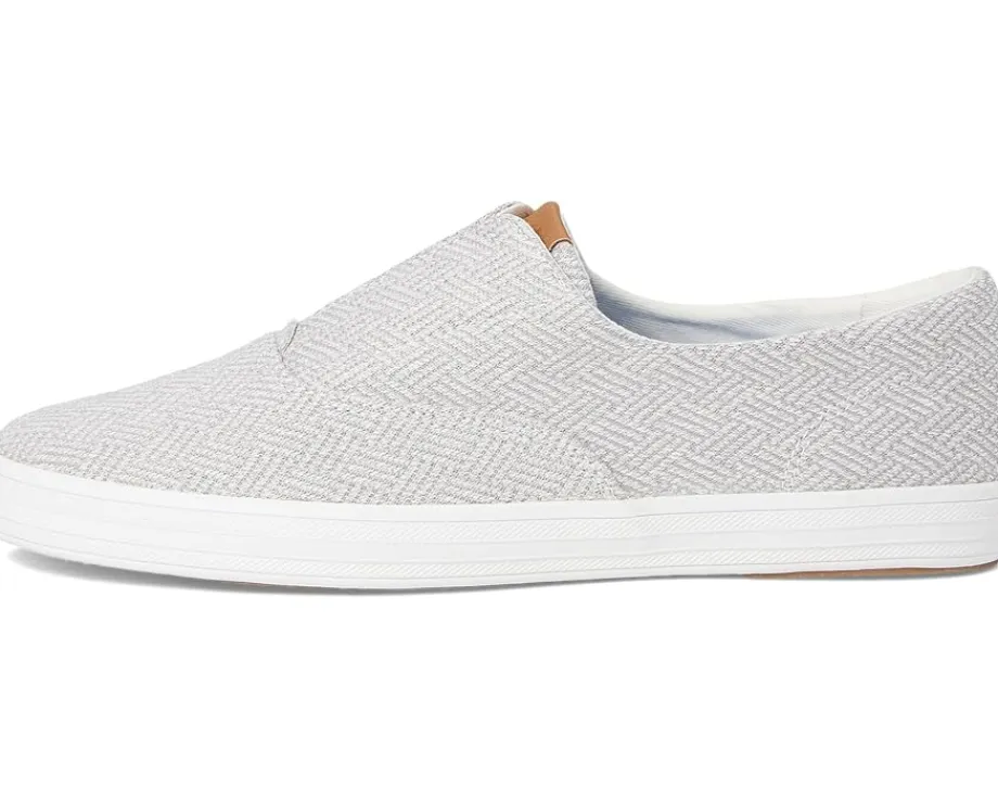 Keds Champion Round Toe Slip-On Grey Crosshatch Textile Sale