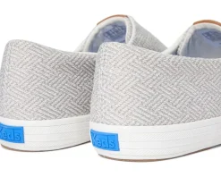 Keds Champion Round Toe Slip-On Grey Crosshatch Textile Sale