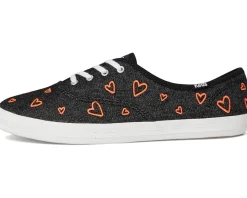 Keds Champion Seasonal Black/Red Heart Denim Sale