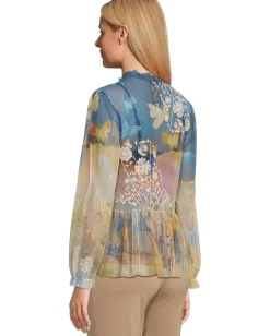 Johnny Was Charlot Mesh Blouse (slip) Aurelius Hot