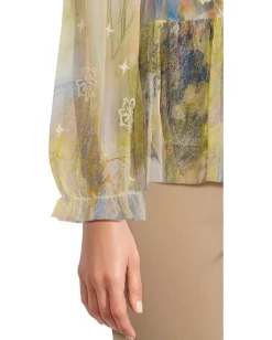 Johnny Was Charlot Mesh Blouse (slip) Aurelius Hot