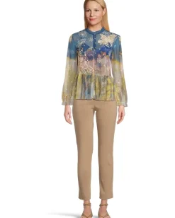 Johnny Was Charlot Mesh Blouse (slip) Aurelius Hot