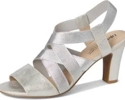 LifeStride Charlotte High Heel Sandal Silver Clearance