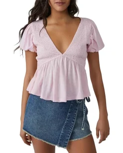 Free People Charlotte Top Sugar Spoonful Hot