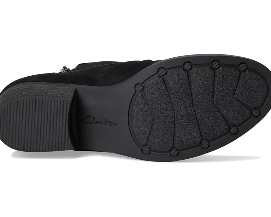 Clarks Charlten Rosa Black Nubuck Clearance