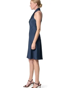 Women Lauren Ralph Lauren Charmeuse Halter Cocktail Dress