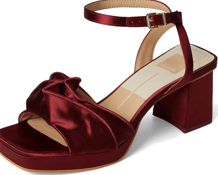 Dolce Vita Cheer Wine Satin Clearance