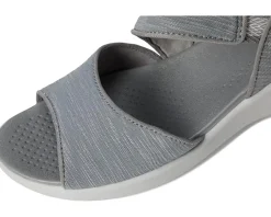 LifeStride Cheerful Strappies Graphite Waxy Fabric Online
