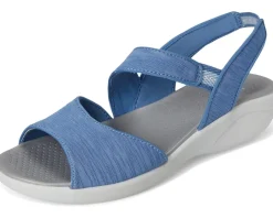 LifeStride Cheerful Strappies Elemental Blue Waxy Fabric Outlet