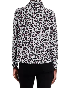 NIC+ZOE Cheetah Pop Top Grey Multi Best