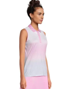 Callaway Chev Gradient Sleeveless Top Brilliant White New