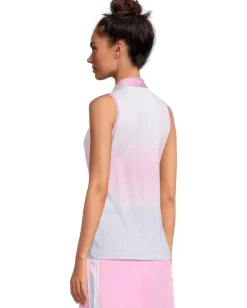 Callaway Chev Gradient Sleeveless Top Brilliant White New