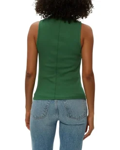 Women Michael Stars Chiara Drape Neck Tank