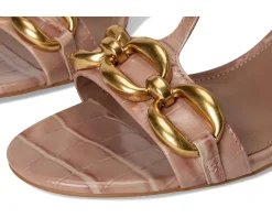 Vince Camuto Chirie Chain Link Block Heel Sandals Chai Latte