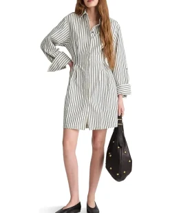 Women Madewell Chrisandra Dress - Seersucker Stripe