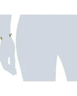 House of Harlow 1960 Chrysalis Cuff Bracelet Gold Tone/Smokey Quartz Resin/Smokey Grey Pave Hot