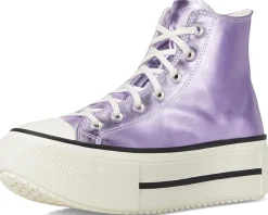 Women Converse Chuck Taylor All Star Lift Double Stack Metallic