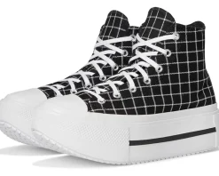 Women Converse Chuck Taylor All Star Lift Double Stack Platform Plaid