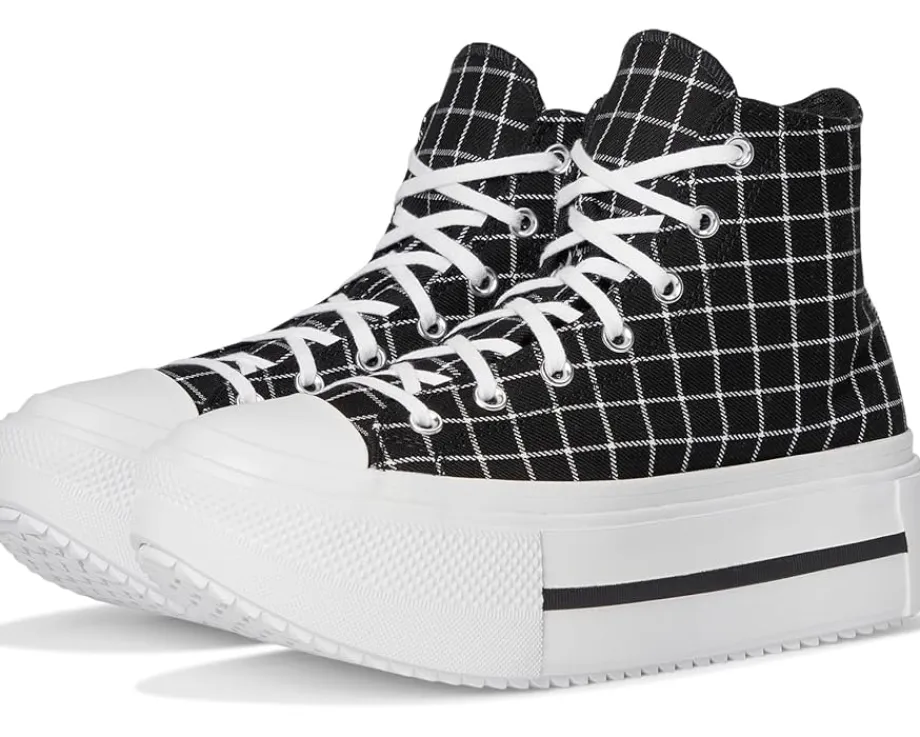 Women Converse Chuck Taylor All Star Lift Double Stack Platform Plaid