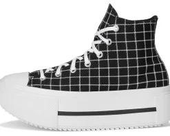 Women Converse Chuck Taylor All Star Lift Double Stack Platform Plaid