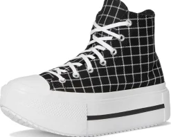 Women Converse Chuck Taylor All Star Lift Double Stack Platform Plaid
