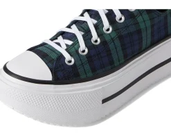 Women Converse Chuck Taylor All Star Lift Double Stack Platform Plaid