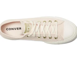 Converse Chuck Taylor All Star Low-Top Lift Platform Sneaker Pale Petal/Egret/Gold Sale