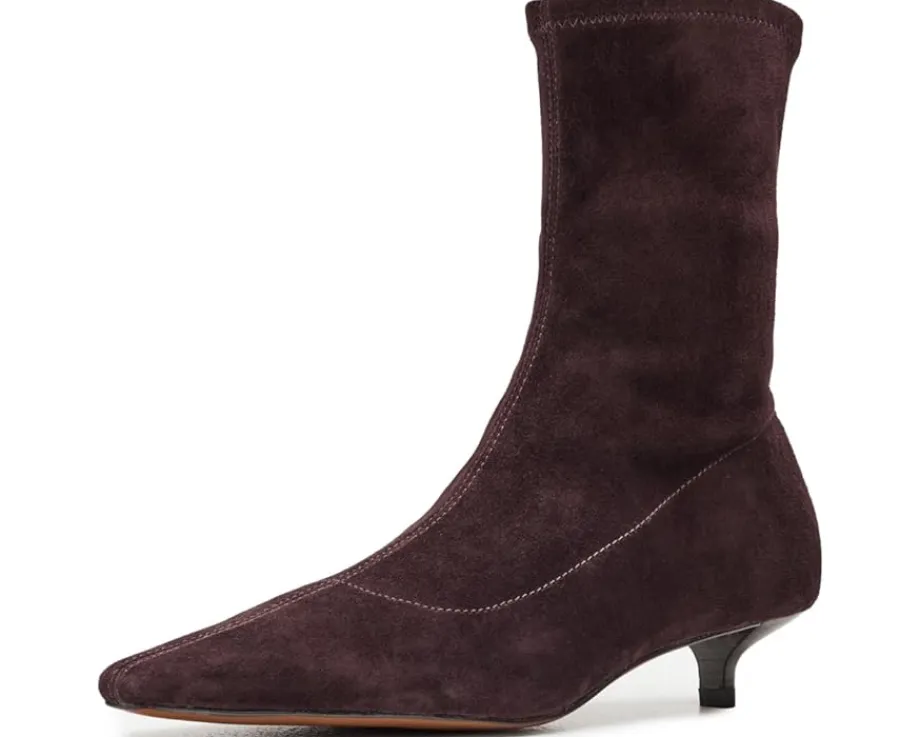 Women Madewell Ciel Kitten Heel Glove Bootie - Suede